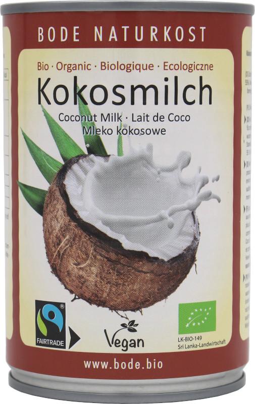 Mleko kokosowe bio Fairtrade 12x400ml (Dostepne przewidywalnie od konca maja)