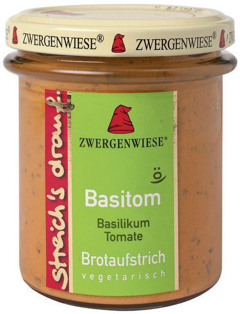 Namaż na chleb - Basitom (Basilikum-Tomate) bio Zwergenwiese 6x160g