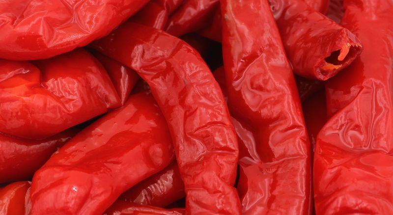 Whole Organic Red Peppers in Brine, Can Size 4.00kg, Drained Weight 1.75kg