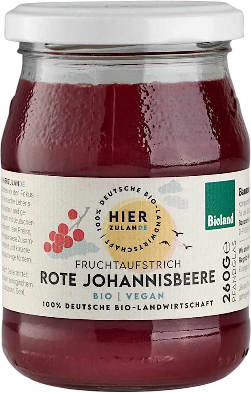 Powidlo z czerwonej porzeczki bio Bioland Hierzulande 6x260g Ekologiczny