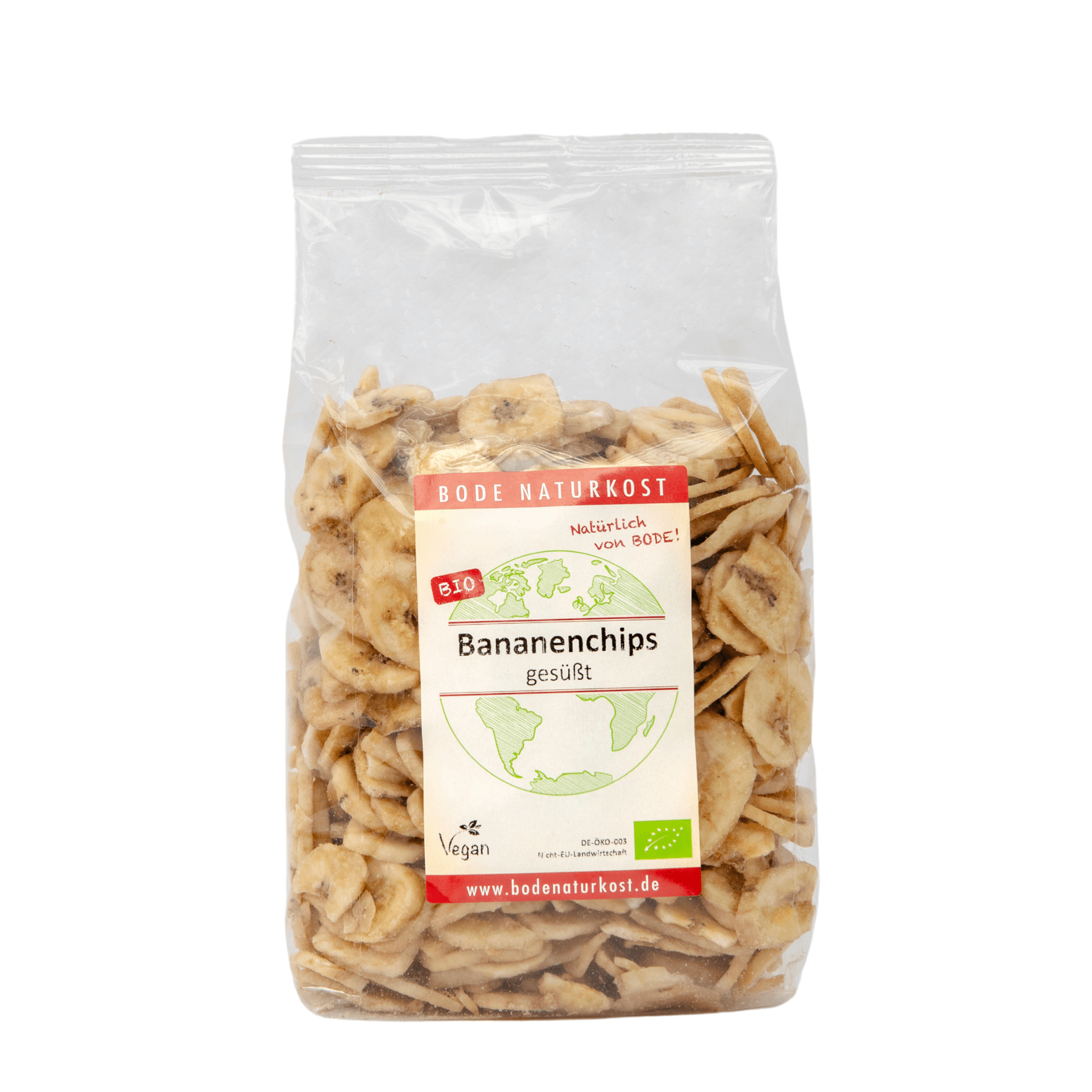 Słodzone chipsy z bananów bio 6x500g