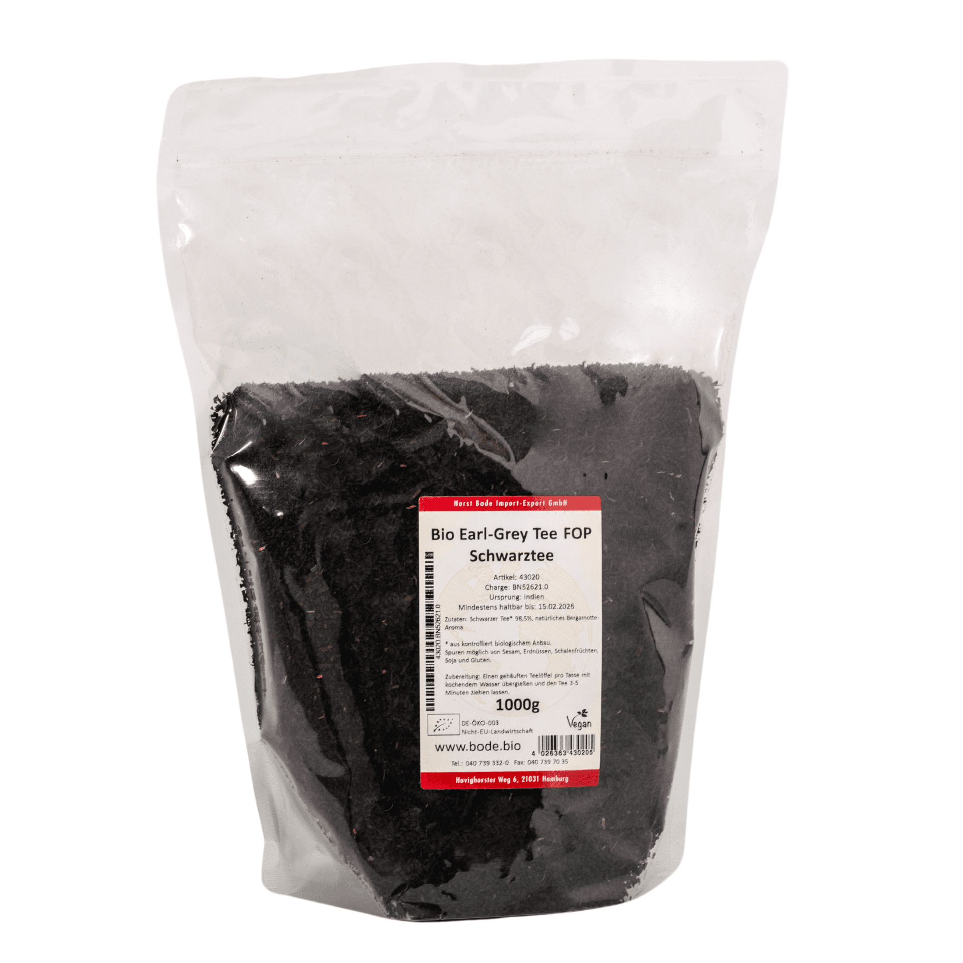 Earl Grey Tee Czarny herbata bio 1kg
