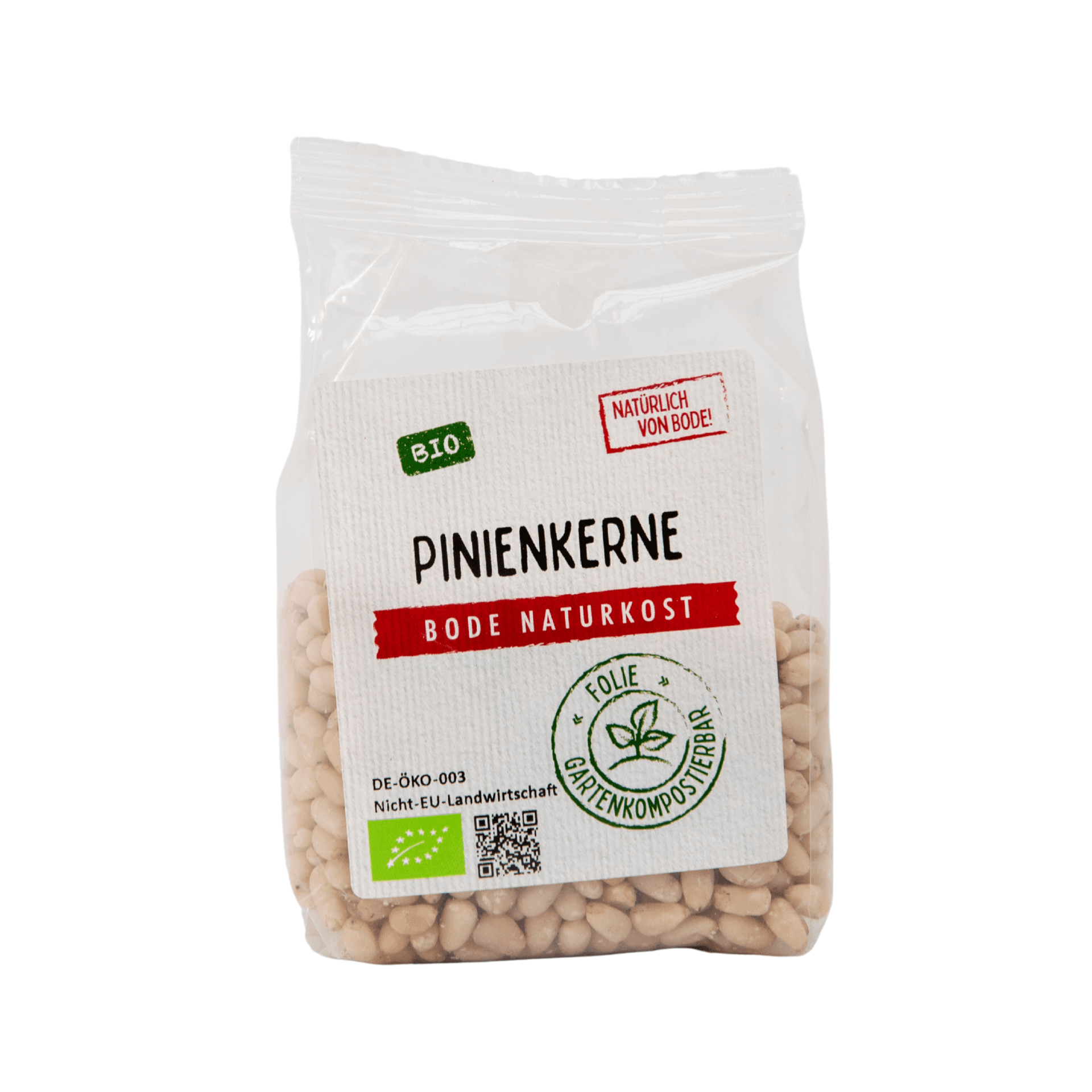 Ekologiczne pestki pinii, worek kompostowy 6x100g