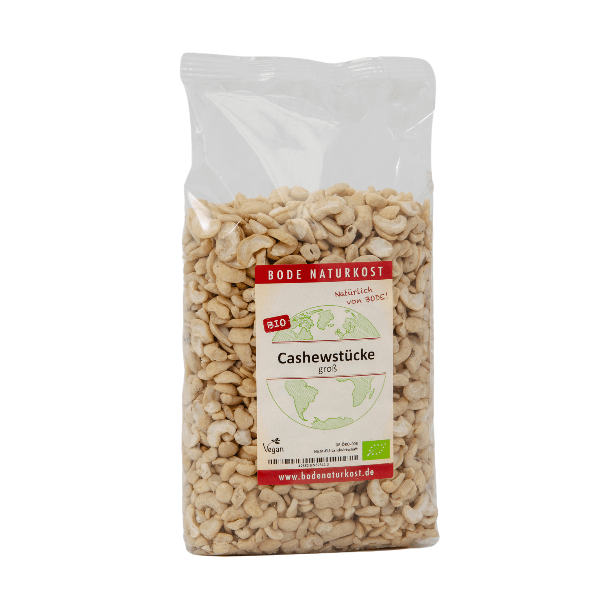 Duże kawałki orzechów kaju bio 1kg