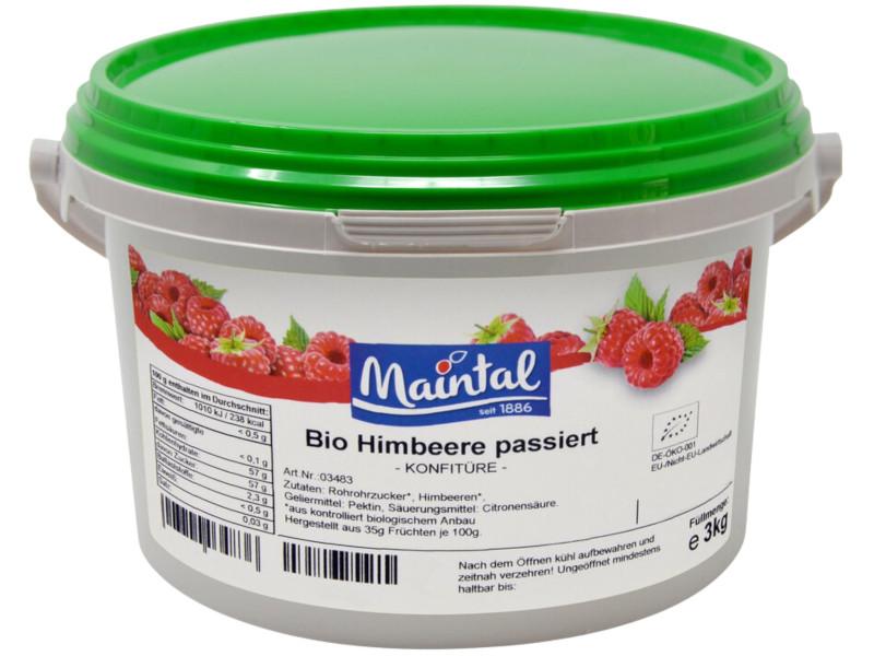 Powidla malinowe Ekologiczne Maintal 3kg z niemieckim cukrem Ekologicznym