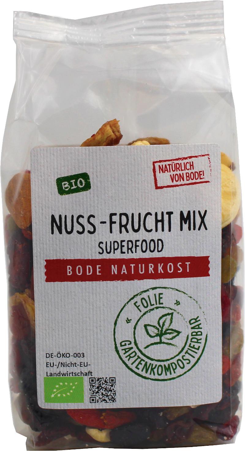 Mieszanka orzechowo-owocowa Superfood bio, worek kompostowalny 6x200g