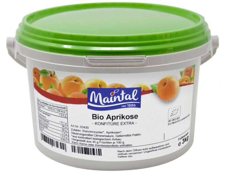 Ekologiczne powidla morelowe Maintal 12,5 kg z niemieckim ekologicznym cukrem