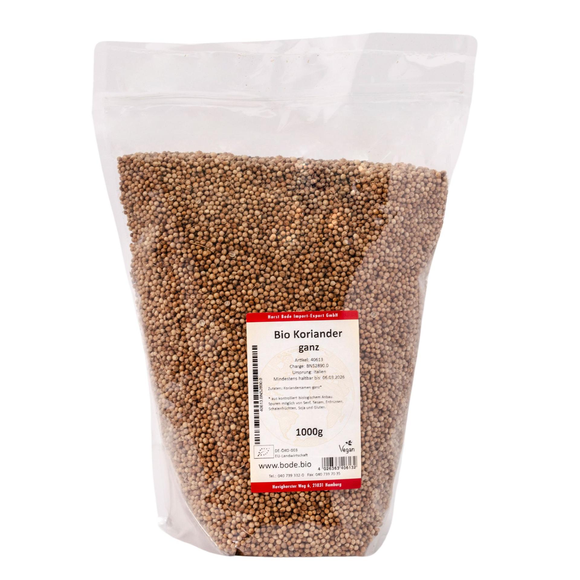 Cale nasiona koriandru bio 1kg