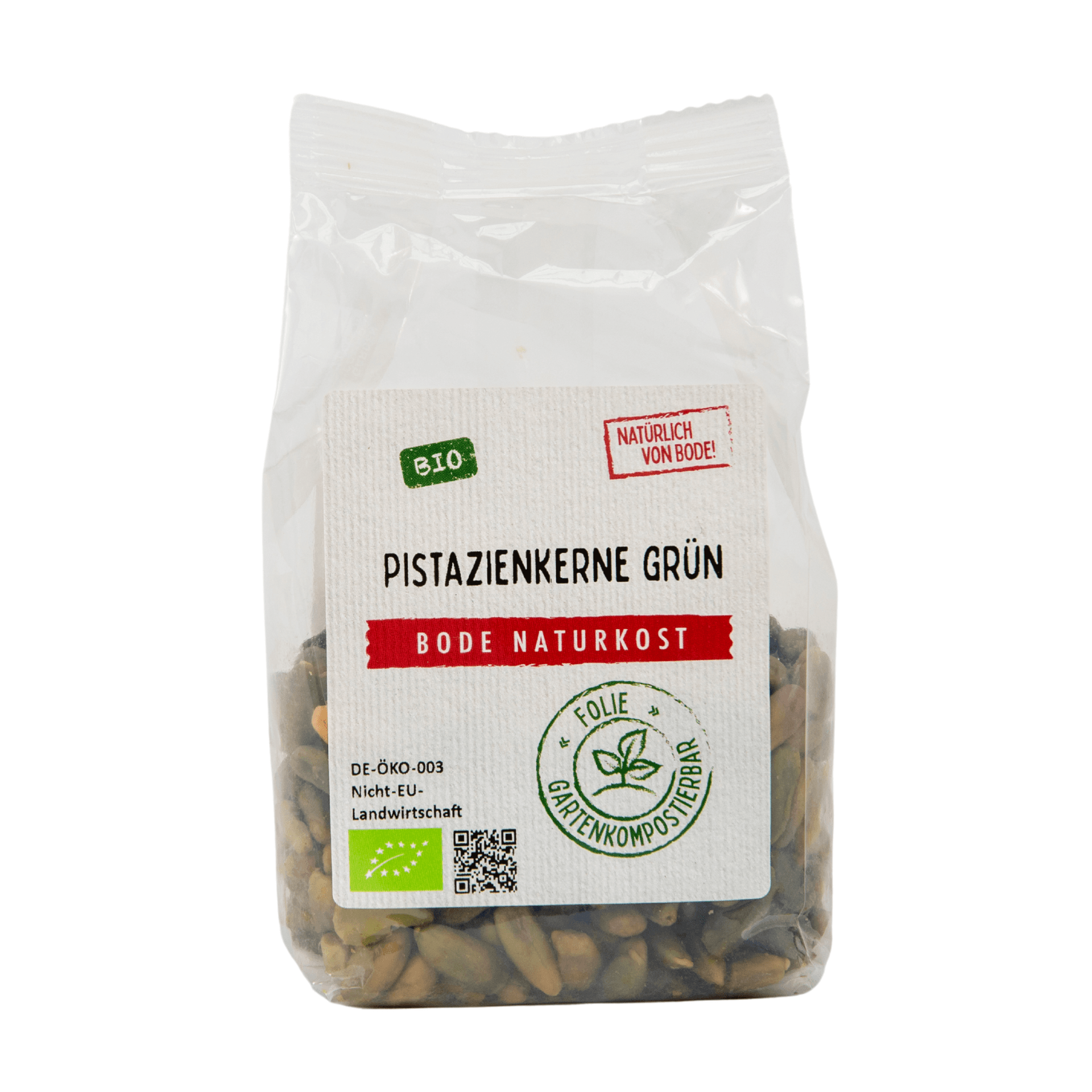 Zielone orzechy pistacjowe ekologiczne Premium w kompostowalnej torbie 6x100g