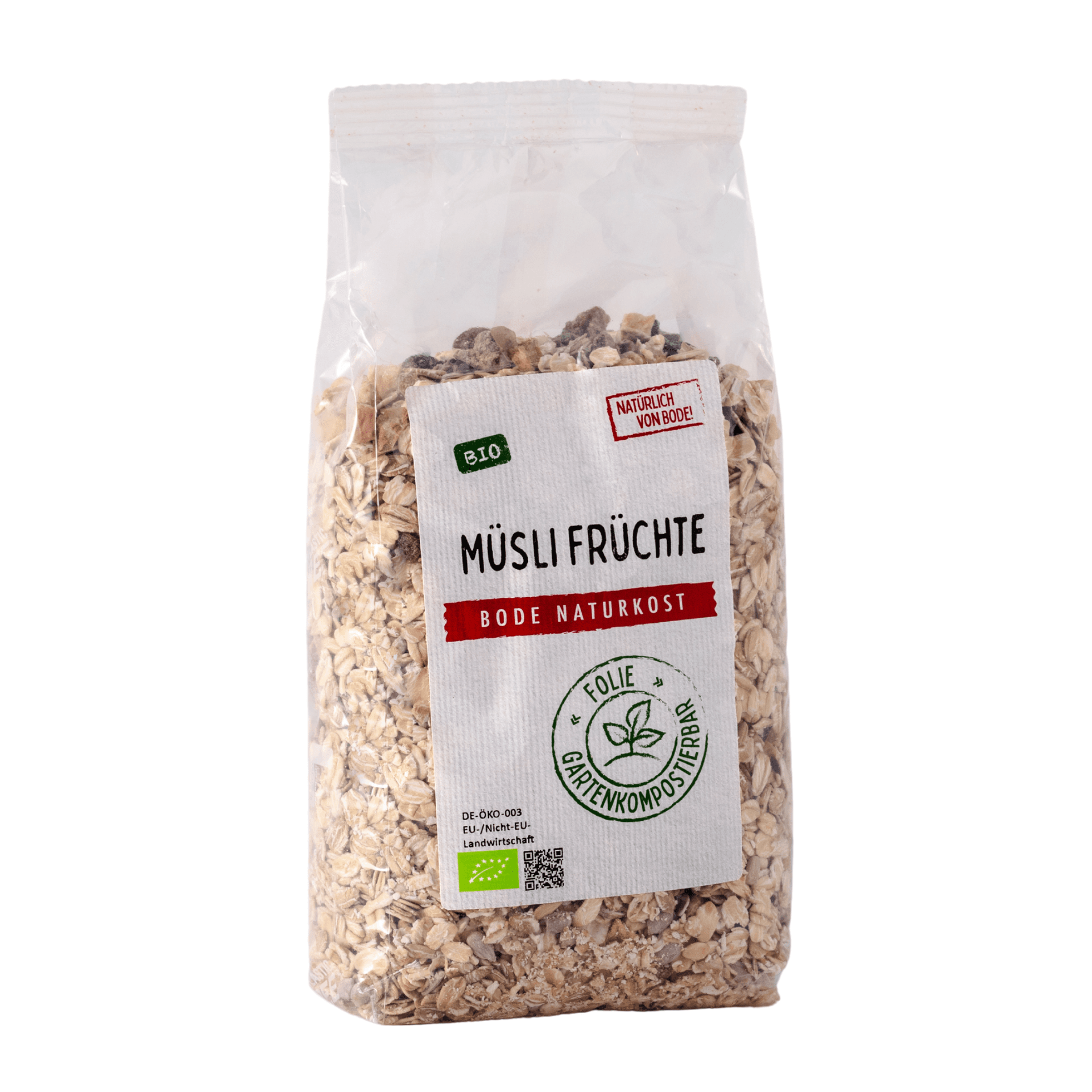 Ekologiczne Müsli Owoce, worek kompostowalny 6x500g