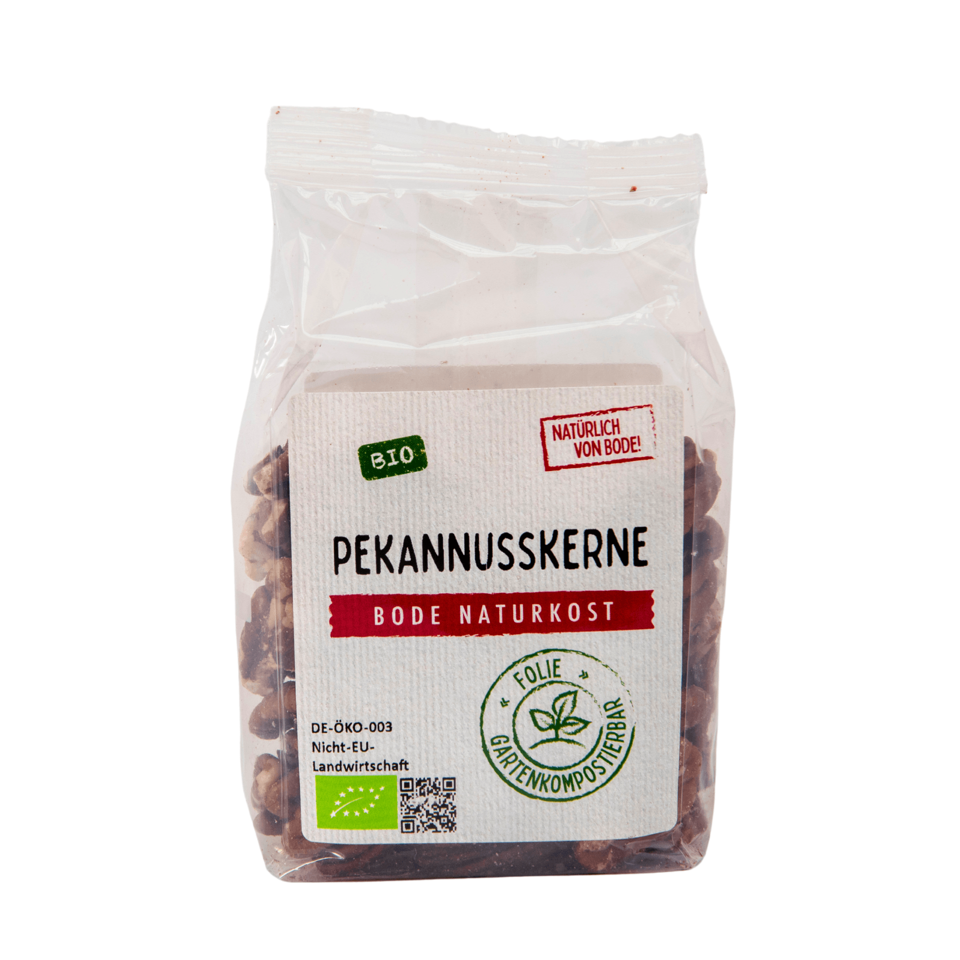 Orzechy pekan ekologiczne, worek kompostowany 6x100g