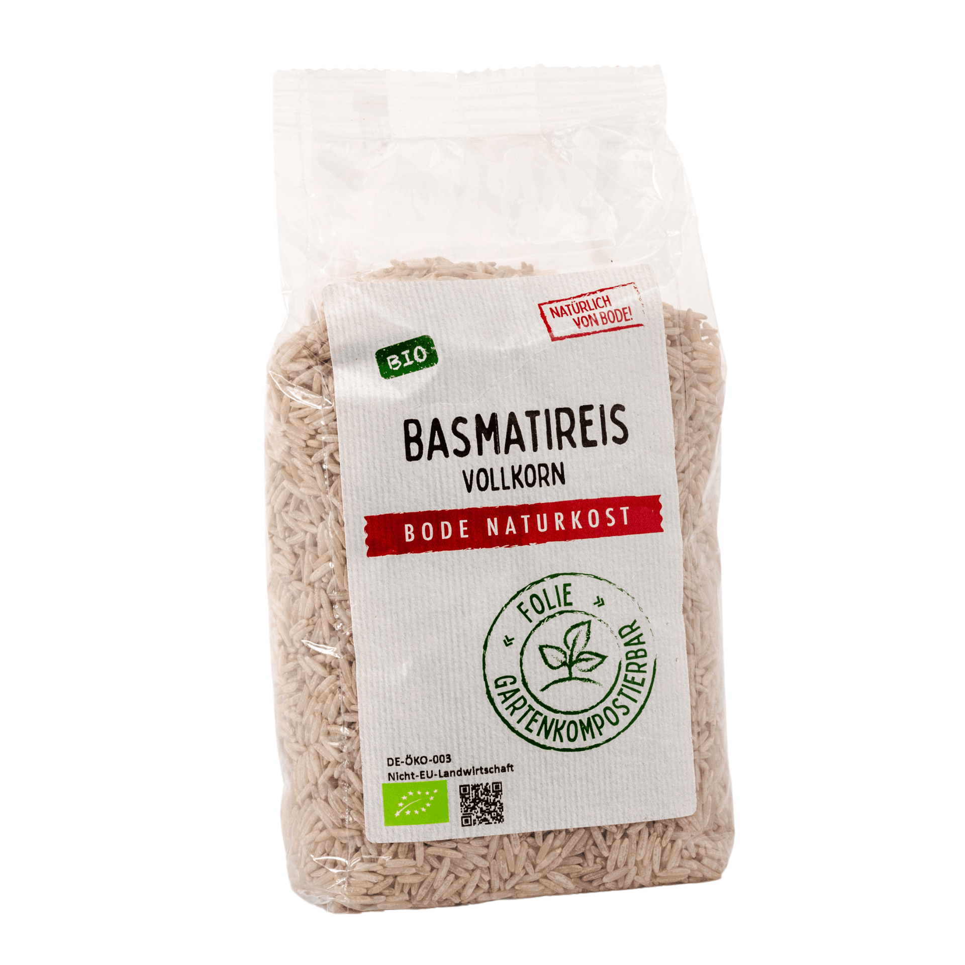 Pełnoziarny ryż basmati bio, worek kompostowalny 6x500g