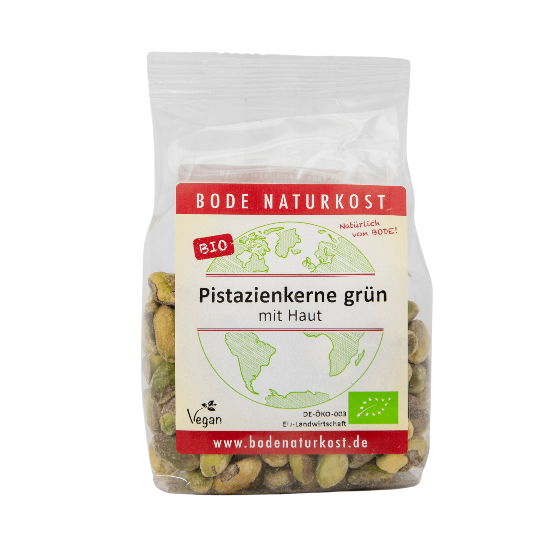 Ekologiczne zielone orzechy pistacjowe z cienką skórką 6x100g