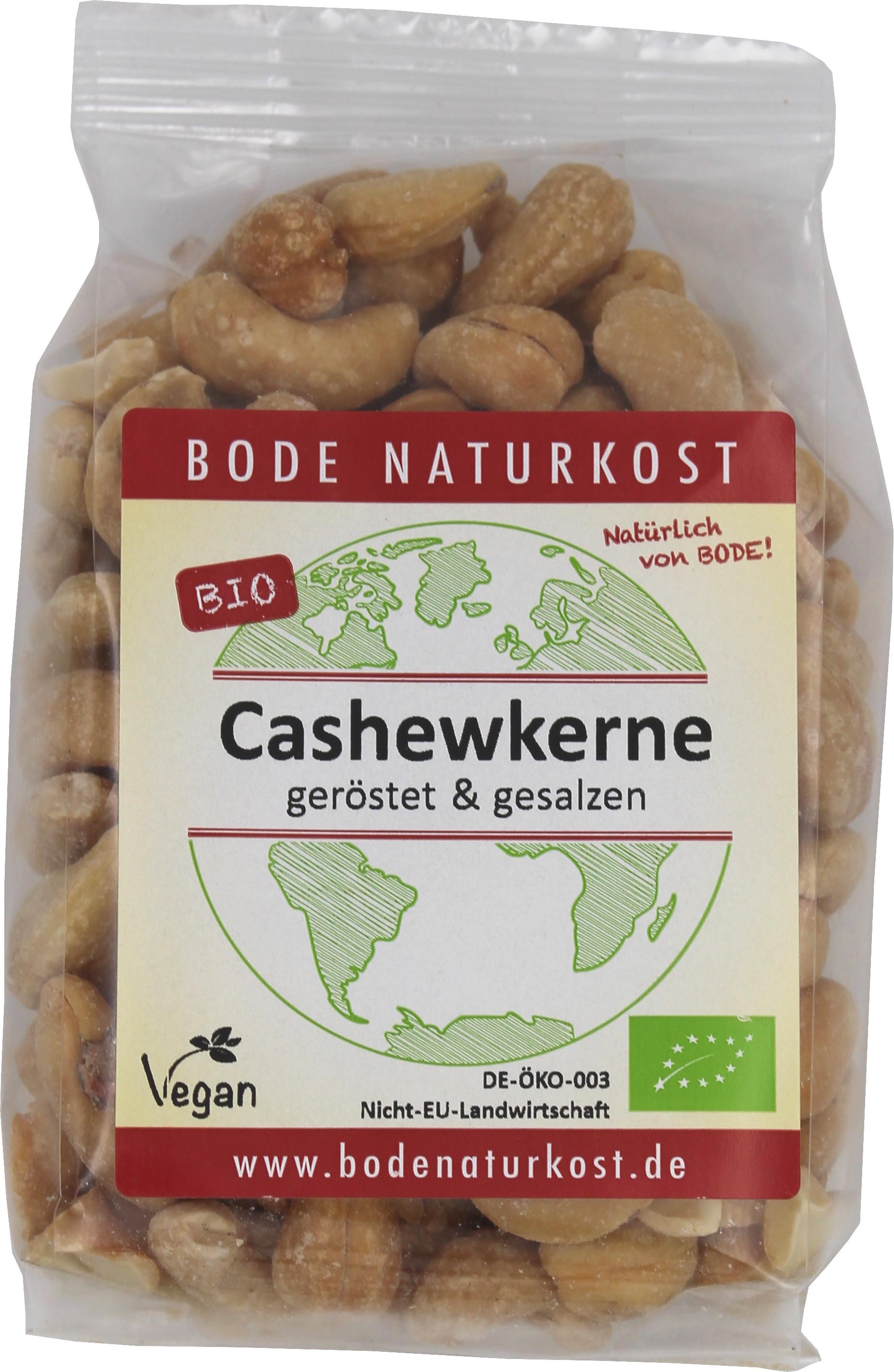Organic Roasted and Salted Cashew Nuts 6x150g