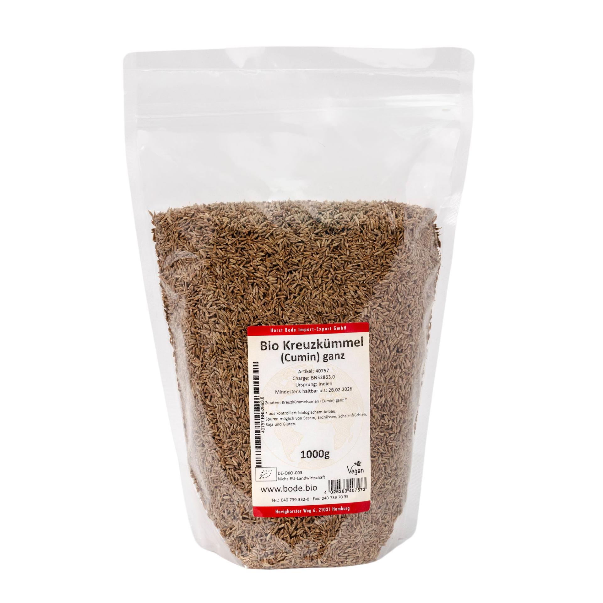 Nasiona kminku (Cumin) cale bio 1kg