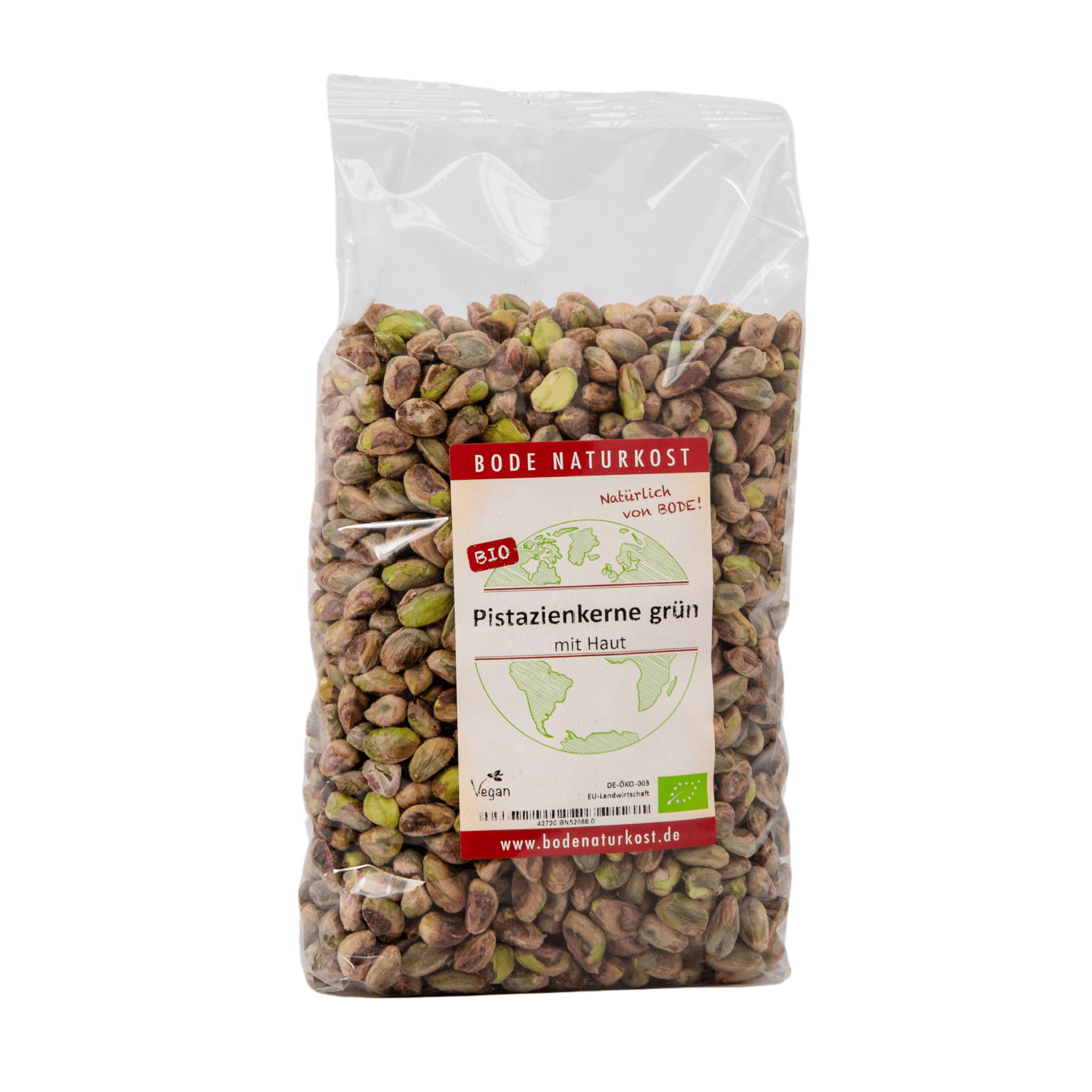Ziarna pistacji zielone z skórką bio 1kg