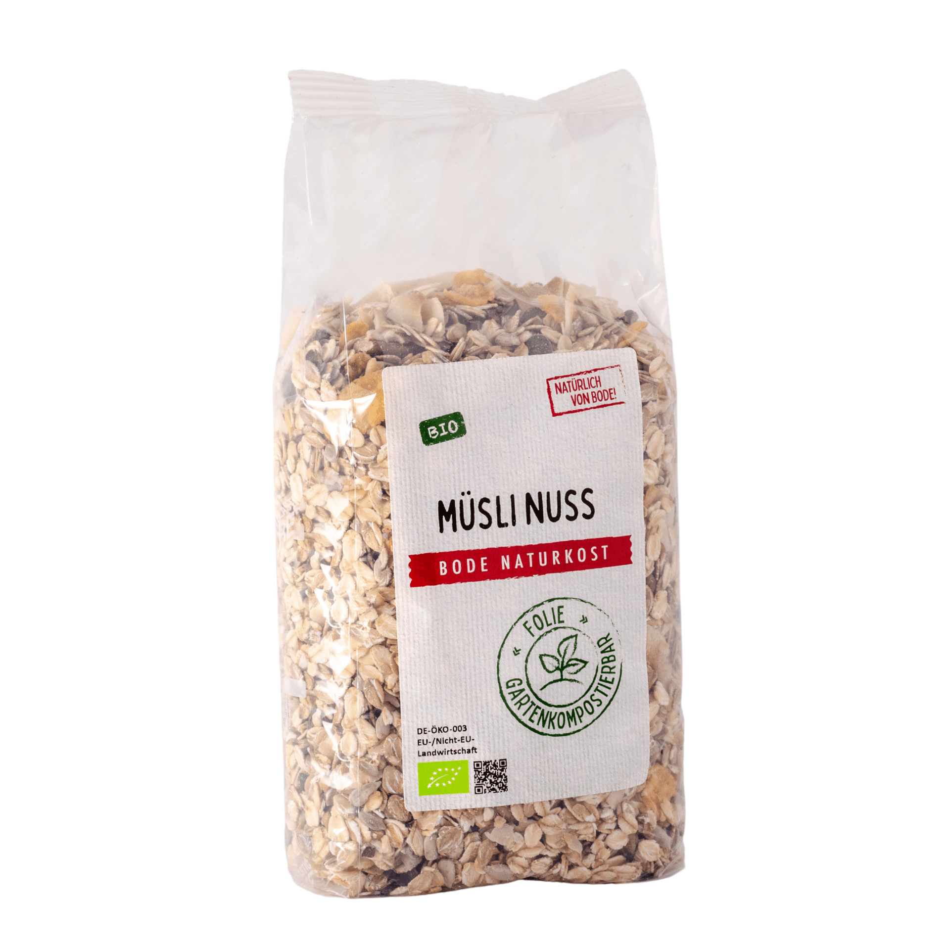 Muesli Orzechowe Ekologiczny, work kompostowny 6x500g