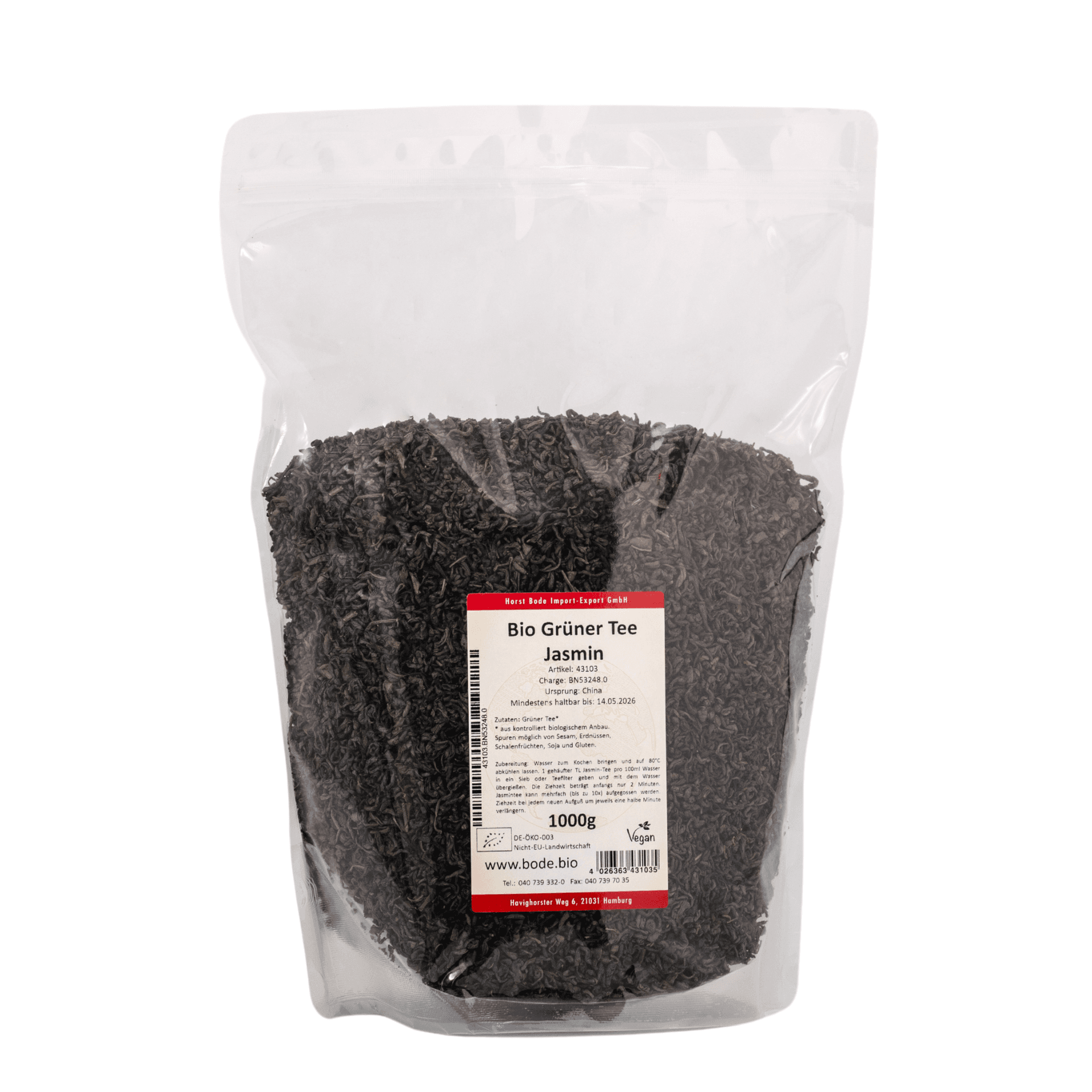 Herbata jasminowa bio 1kg